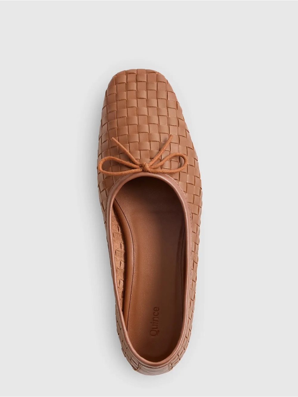 Quince Italian Leather
Handwoven Square Toe Ballet Flat Cognac Shoes
9 - Picture 2 of 6